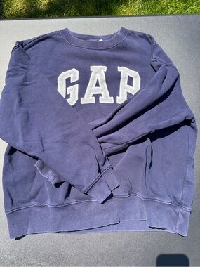GAP Navy Crewneck Sweatshirt with White Logo